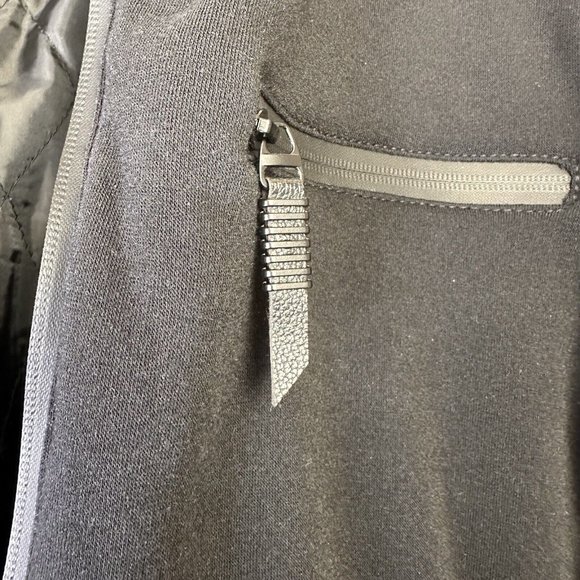 Fried Denim NYC Men’s Premium Black Fleece Biker Style Bomber Jacket Size Large - Picture 9 of 11